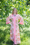 Pink The Glow-within Style Caftan in Floral Posy Pattern