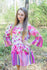 Pink Bella Tunic Style Caftan in Floral Watercolor Painting Pattern|Pink Bella Tunic Style Caftan in Floral Watercolor Painting Pattern|Floral Watercolor Painting