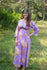 Lilac Button Me Down Style Caftan in Flower Rain Pattern|Lilac Button Me Down Style Caftan in Flower Rain Pattern|FlowerRain