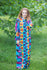 Blue Charming Collars Style Caftan in Glowing Flame Pattern|Blue Charming Collars Style Caftan in Glowing Flame Pattern|Glowing Flame