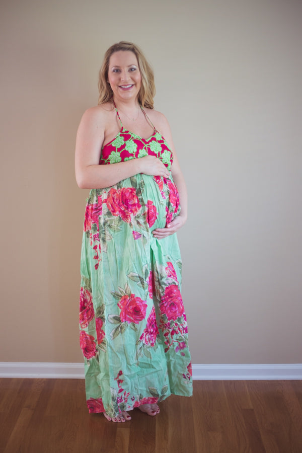 Mint Maternity Maxi Dress