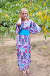 Gray Beauty, Belt and Beyond Style Caftan in Ikat Aztec