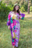 Lilac The Unwind Style Caftan in Jungle of Flowers Pattern|Lilac The Unwind Style Caftan in Jungle of Flowers Pattern|Jungle of Flowers