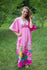 Pink I Wanna Fly Style Caftan in Jungle of Flowers Pattern|Pink I Wanna Fly Style Caftan in Jungle of Flowers Pattern|Jungle of Flowers