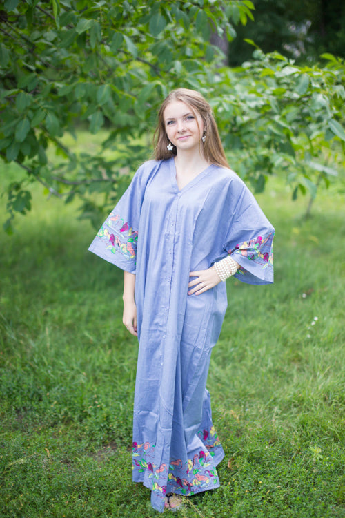 Gray Best of both the worlds Style Caftan in Little Chirpies Pattern