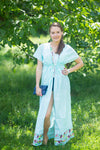 Light Blue Beach Days Style Caftan in Little Chirpies