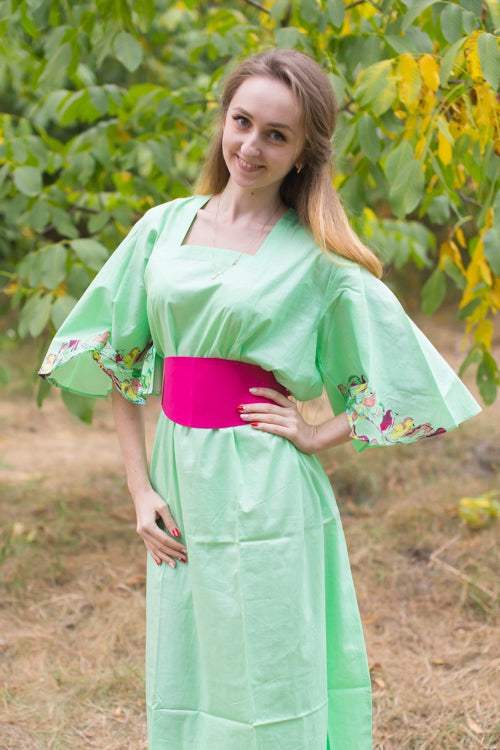 Mint Beauty, Belt and Beyond Style Caftan in Little Chirpies|Little Chirpies|Mint Beauty, Belt and Beyond Style Caftan in Little Chirpies