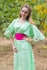 Mint Beauty, Belt and Beyond Style Caftan in Little Chirpies|Little Chirpies|Mint Beauty, Belt and Beyond Style Caftan in Little Chirpies