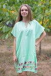 Mint Sunshine Style Caftan in Little Chirpies Pattern