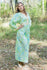 Mint My Peasant Dress Style Caftan in Ombre Fading Leaves Pattern|Mint My Peasant Dress Style Caftan in Ombre Fading Leaves Pattern|Ombre Fading Leaves