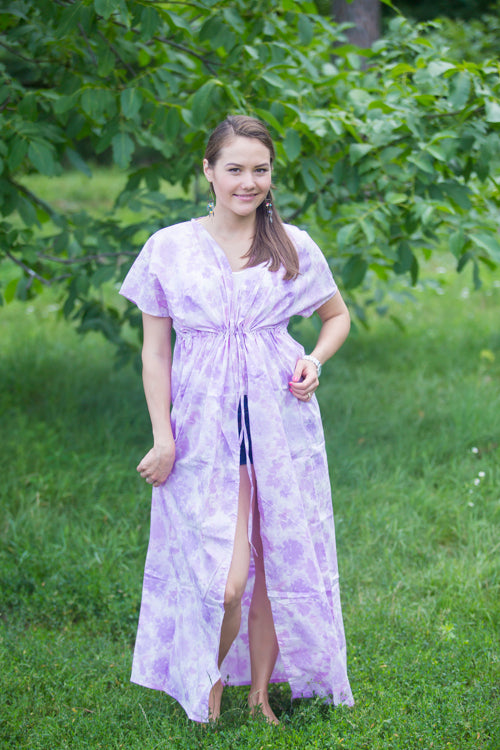 White Lilac Beach Days Style Caftan in Ombre Fading Leaves|White Lilac Beach Days Style Caftan in Ombre Fading Leaves|Ombre Fading Leaves