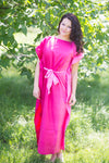 Burgundy Divinely Simple Style Caftan in Ombre TieDye Pattern