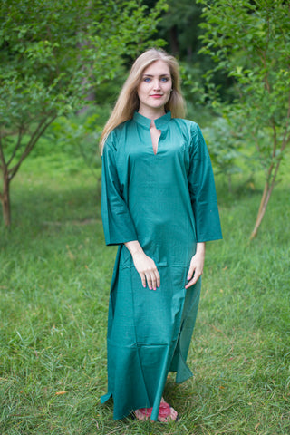 Green Mandarin On My Mind Style Caftan in Ombre TieDye Pattern