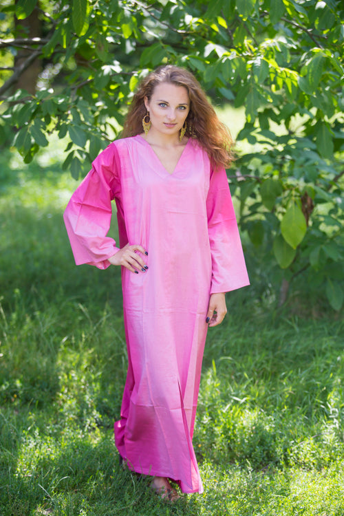 Pink The Glow-within Style Caftan in Ombre TieDye Pattern