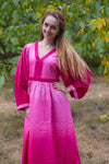 Pink My Peasant Dress Style Caftan in Ombre TieDye Pattern