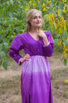 Purple Shape Me Pretty Style Caftan in Ombre TieDye Pattern