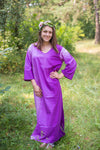 Purple The Unwind Style Caftan in Ombre TieDye Pattern