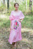 Pink Cut Out Cute Style Caftan in One Long Flower Pattern|Pink Cut Out Cute Style Caftan in One Long Flower Pattern|Jungle of Flowers