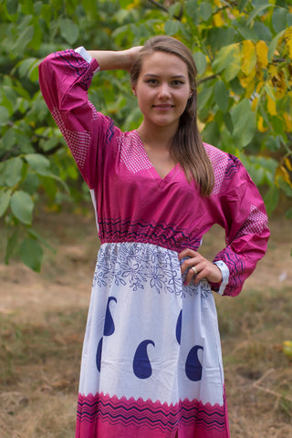 Burgundy Shape Me Pretty Style Caftan in Perfectly Paisley Pattern