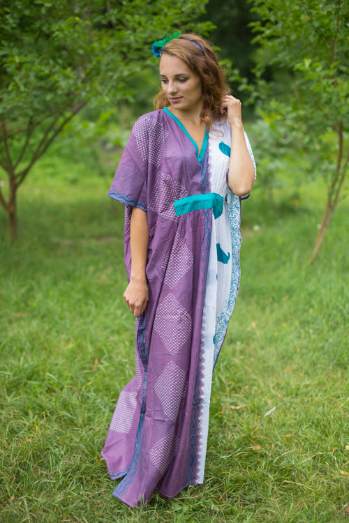 Mauve Unfurl Style Caftan in Perfectly Paisley Pattern