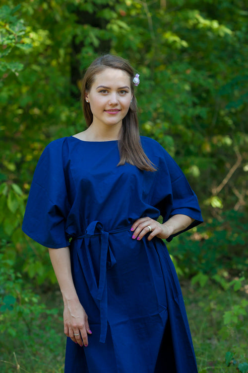 Dark Blue Mademoiselle Style Caftan in Plain and Simple Pattern|Dark Blue Mademoiselle Style Caftan in Plain and Simple Pattern|Plain and Simple