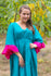 Teal Pretty Princess Style Caftan in Plain and Simple Pattern|Teal Pretty Princess Style Caftan in Plain and Simple Pattern|Plain and Simple