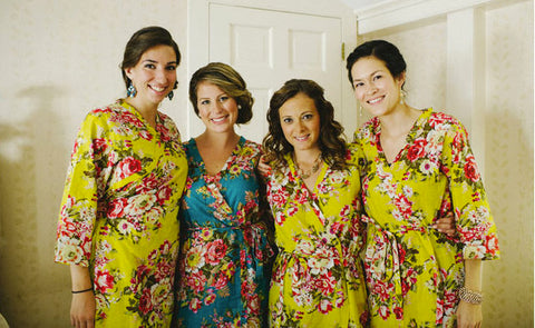 Yellow Bridesmaids Robes