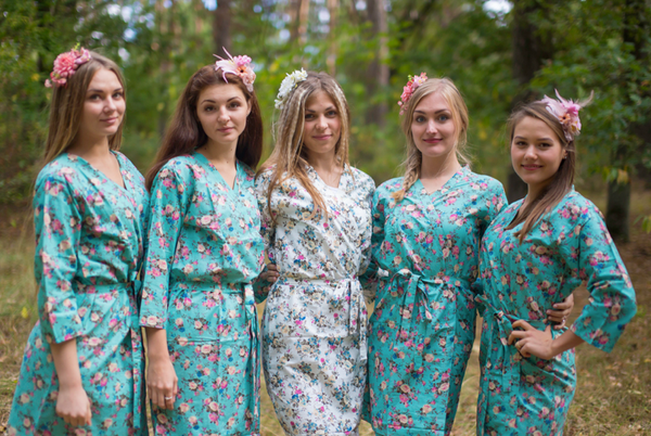 Teal Vintage Chic Floral Pattern Bridesmaids Robes|Screen Shot 2015-12-19 at 2.07.24 PM|White Vintage Chic Floral Pattern Bridesmaids Robes|Teal Vintage Chic Floral Pattern Bridesmaids Robes