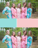 Aqua & Rose Pink Colors, Bridesmaids Robes|Aqua & Rose Pink Colors, Bridesmaids Robes|Aqua & Rose Pink Colors, Bridesmaids Robes