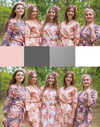 Blush and Charcoal Wedding Colors Bridesmaids Robes