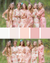 Blush and Nude Wedding Colors Bridesmaids Robes|Blush and Nude Wedding Colors Bridesmaids Robes|Blush and Nude Wedding Colors Bridesmaids Robes