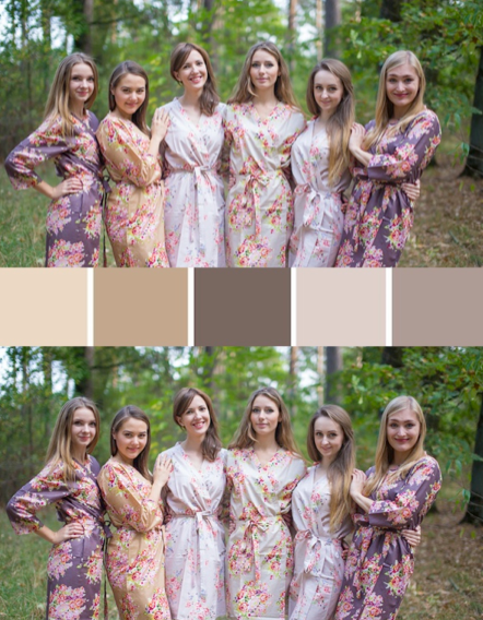 Taupe Brown and Cream Wedding Colors Bridesmaids Robes|Taupe Brown and Cream Wedding Colors Bridesmaids Robes|Taupe Brown and Cream Wedding Colors Bridesmaids Robes|Taupe Brown and Cream Wedding Colors Bridesmaids Robes