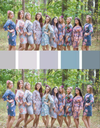 Shades of Gray Wedding Colors Bridesmaids Robes