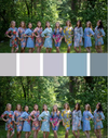 Shades of Gray Wedding Colors Bridesmaids Robes
