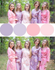 Lilac & Rose Pink Colors, Bridesmaids Robes|Lilac & Rose Pink Colors, Bridesmaids Robes|Lilac & Rose Pink Colors, Bridesmaids Robes