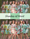 Assorted Mints Bridesmaids Robes