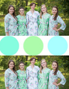 Mint & Turquoise Blue Wedding Colors Bridesmaids Robes