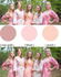 Blush, Peach and Rose Gold Wedding Colors Bridesmaids Robes|Blush, Peach and Rose Gold Wedding Colors Bridesmaids Robes|Blush, Peach and Rose Gold Wedding Colors Bridesmaids Robes