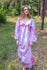 Lilac The Unwind Style Caftan in Swirly Floral Vine Pattern|Lilac The Unwind Style Caftan in Swirly Floral Vine Pattern|Swirfly Floral Vine