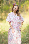 Pink The Drop-Waist Style Caftan in Tiny Blossoms Pattern