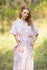 Pink The Drop-Waist Style Caftan in Tiny Blossoms Pattern|Pink The Drop-Waist Style Caftan in Tiny Blossoms Pattern