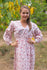 Pink Shape Me Pretty Style Caftan in Tiny Blossoms Pattern|Pink Shape Me Pretty Style Caftan in Tiny Blossoms Pattern