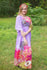 Lilac I Wanna Fly Style Caftan in Vibrant Foliage Pattern|Lilac I Wanna Fly Style Caftan in Vibrant Foliage Pattern|Vibrant Foliage