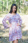 Lilac Bella Tunic Style Caftan in Vintage Chic Floral Pattern