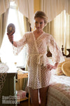 Sheer Ivory Lace Robe