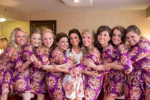 Purple Bridesmaids Robes