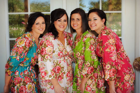 Mix Matched Bridesmaids Robes