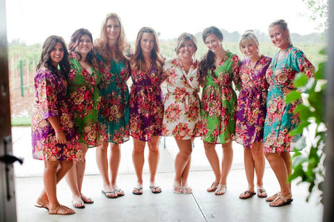Mix Matched Bridesmaids Robes