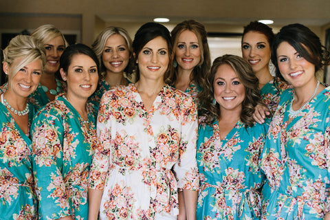 Teal Bridesmaids Robes