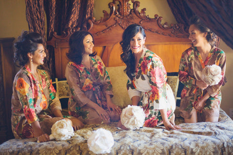 Brown Bridesmaids Robes